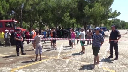 Son dakika haberleri... Kum zambaklarıyla ünlü halk plajında yangın tatbikatı yapıldı