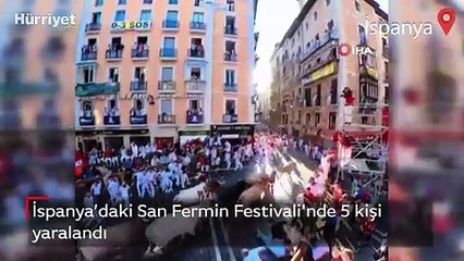 İspanya’daki San Fermin Festivali'nde 5 kişi yaralandı