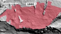 La ritirata del ghiacciaio della Marmolada: 135 anni in 10 secondi di video