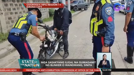 Mga sasakyang iligal na gumagamit ng blinker o wangwang, sinita | SONA