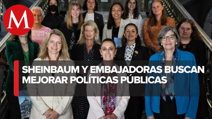 Sheinbaum se reúne con embajadoras en México de ocho países
