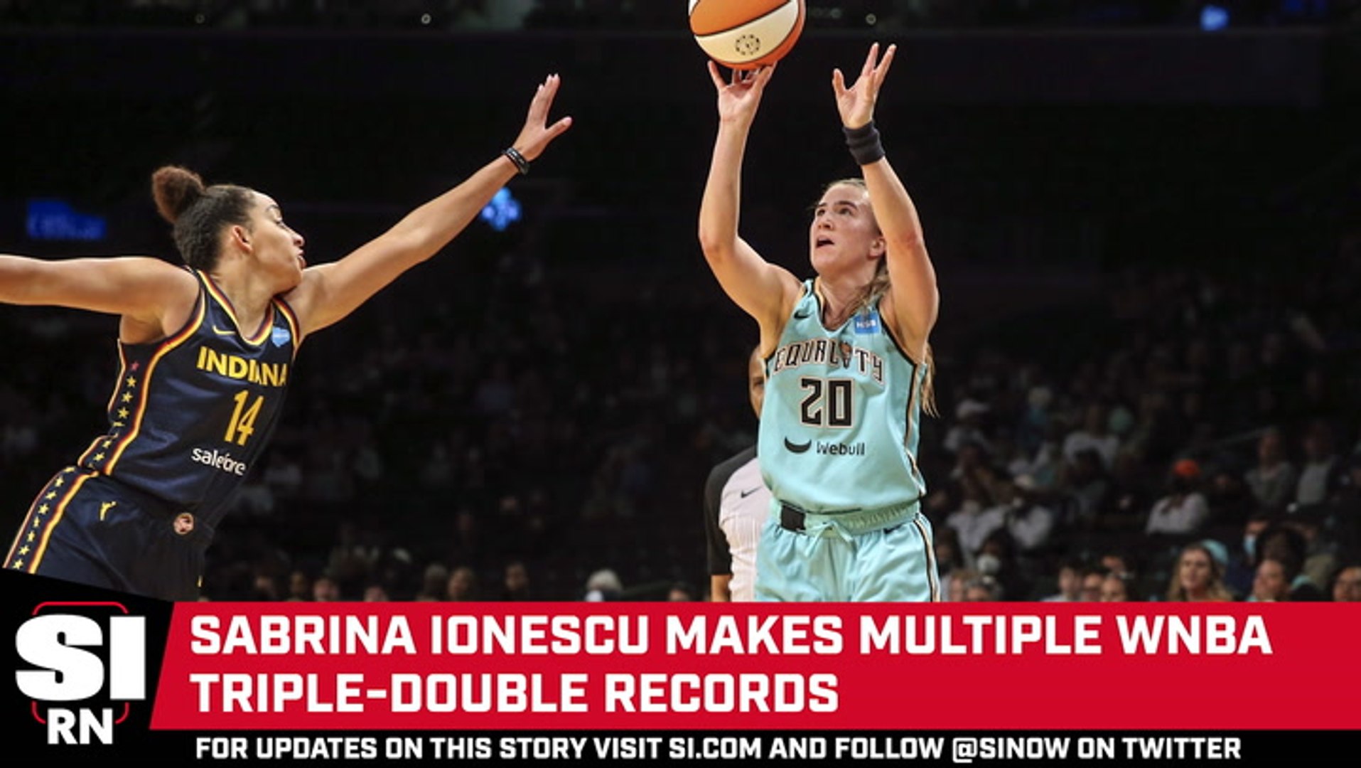 ⁣Sabrina Ionescu Makes WNBA Triple-Double History