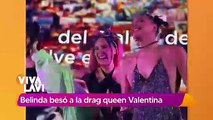 Belinda protagoniza beso con dos mujeres