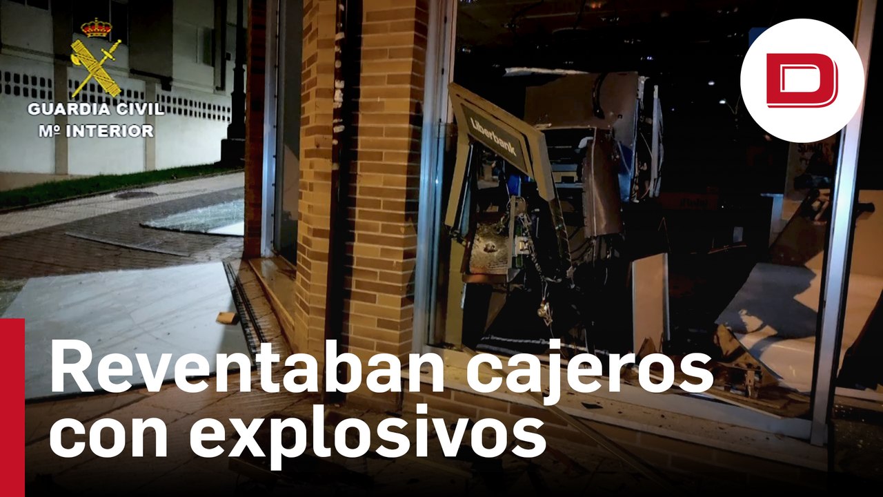 Desarticulada una organización que reventaba cajeros usando explosivos