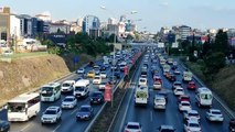 İstanbul trafiğinde bayram tatili öncesinde yoğunluk yaşanıyor