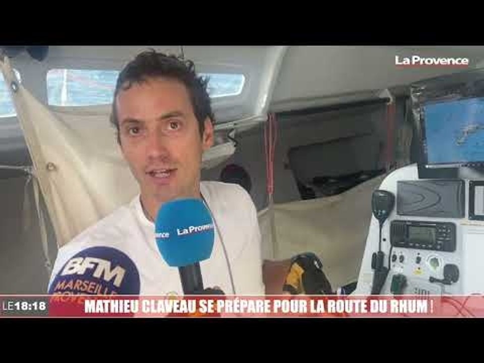 A Marseille, le skipper Mathieu Claveau se prépare pour la Route du Rhum !