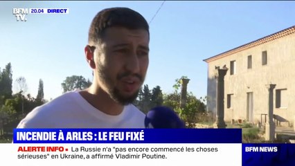 Download Video: Incendie à Arles: un habitant dont la maison a été épargnée par les flammes témoigne sur BFMTV