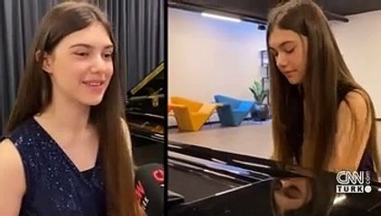 13 yaşındaki piyanistten örnek başarı