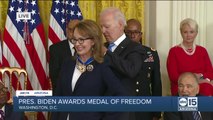 President Biden awards Medal of Freedom to Gabby Giffords