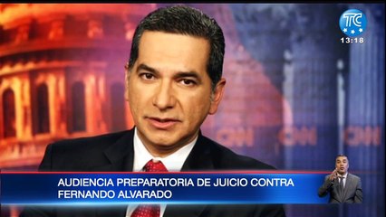 Audiencia preparatoria de juicio contra Fernando Alvarado