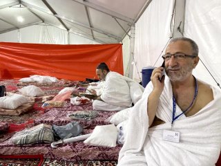 Türk hacı adayları Arafat'ta çadırlarına yerleşti