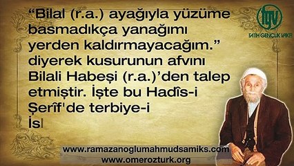 Hz. Mahmud Sami (k.s.)'un Dilinden Ashab (r.a.e.) Kıssaları (kısa)