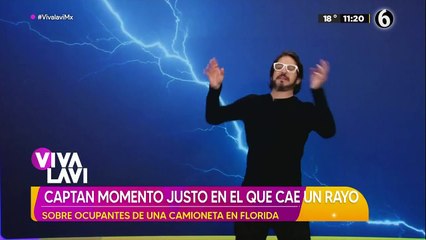 Captan justo momentos en el que cae un rayo sobre ocupantes en una camioneta en Florida