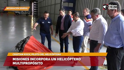 Misiones incorpora un helicóptero multipropósito