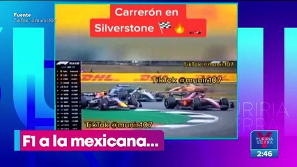 Creador de contenido narra carrera de la F1 "a la mexicana"