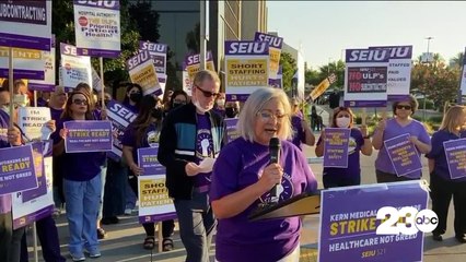 Kern County healthcare workers rally for better pay
