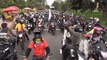 Motociclistas protestan en Bogotá por medida que prohíbe acompañante hombre