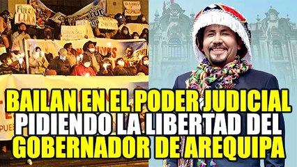 POBLADORES DE AREQUIPA BAILAN EL WITITI PARA PEDIR LA LIBERTAD DE ELMER CÁCERES LLICA