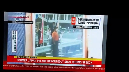 Japonya eski başbakanı Abe'ye suikast girişimi! Canlı yayında vuruldu