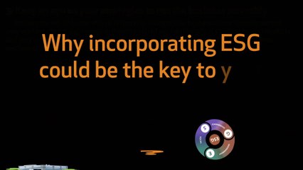 ESG's role in a company's sustainability is crucial. Why?