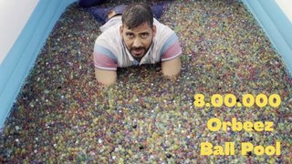 We Made 8,00,000 Orbeez Ball Pool | Water Beads Pool