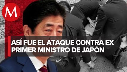 Captan en video ataque contra Shinzo Abe, ex ministro japonés
