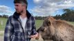 Sanctuary owner Matthew Glascott and his camel pal Humphrey | July 2022 | Bendigo Advertiser