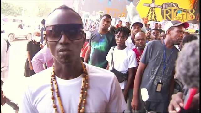 Manifestasyon patizan ak senpatizan ansyen prezidan Jovenel Moïse pou mande jistis pou Jovenel.