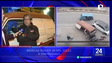 VES: Empresario al borde de la quiebra tras sufrir el robo de 30 mil soles