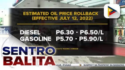 P5-P6 na bawas-presyo sa diesel at gasolina, nakaambang ipatupad sa susunod na linggo