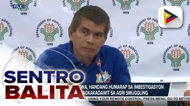 BFAR Nat’l Dir. Gongona, handang humarap sa imbestigasyon kaugnay ng pagkakadawit sa agri smuggling