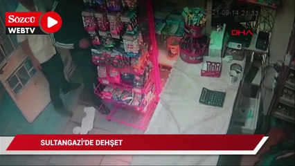 Rakip marketçinin kafasına silah dayayıp darp etti
