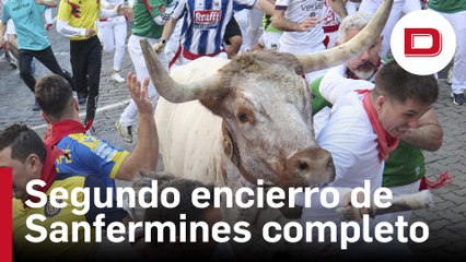 Así ha sido el segundo encierro de San Fermín que deja seis heridos