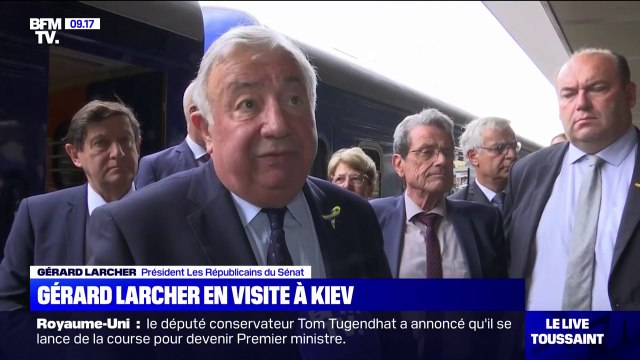 Gérard Larcher s'est rendu à Kiev pour dire son admiration au peuple ukrainien