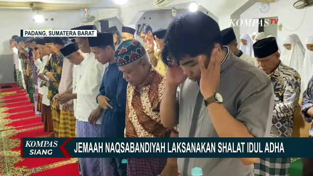Jemaah Naqsabandiyah Sumbar Melaksanakan Sholat Ied Idul Adha
