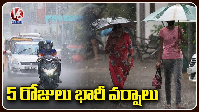 Trees uprooted, Roads Blocked Due To Heavy Rainfall In Karnataka _ V6 News