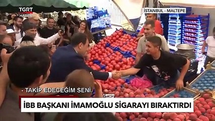 İBB Başkanı İmamoğlu Sigara İçen Genci Görünce Dayanamadı - TGRT Haber