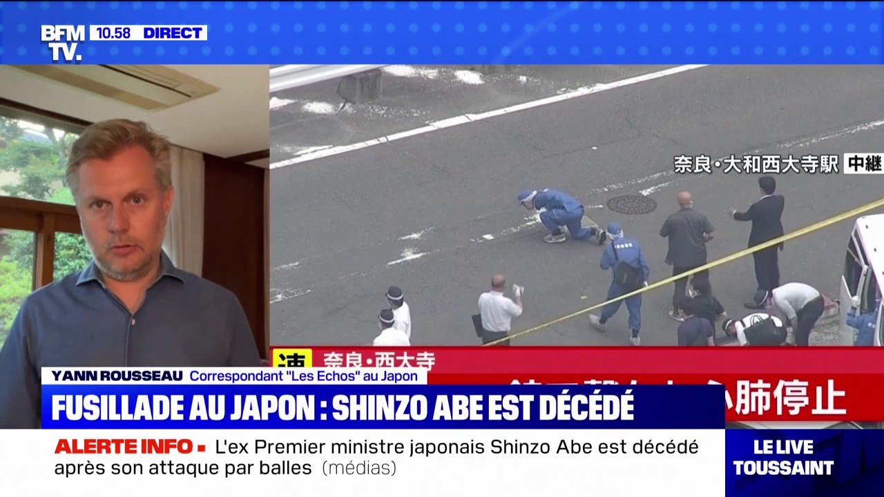 Touché par balles, l'ancien Premier ministre japonais Shinzo Abe est mort