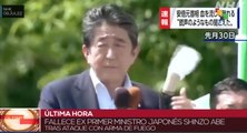 Ex Premier japonés fallece tras atentado con arma de fuego