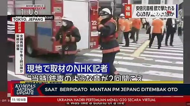 Saat Berpidato Mantan PM Jepang Ditembak OTD
