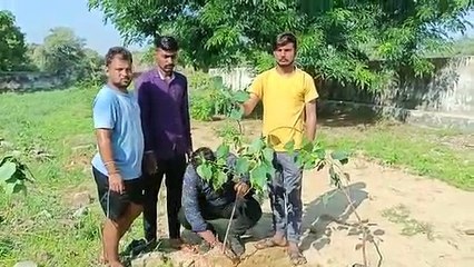 हरियाळो राजस्थान: मोक्ष धाम में किया पौधरोपण, लिया संकल्प