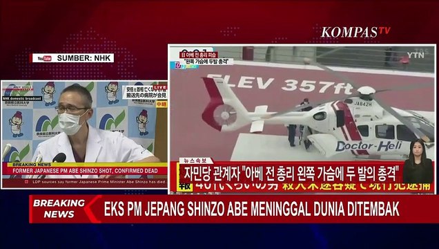 Shinzo Abe Ditembak 2 Kali di Bagian Dada, Dubes RI untuk Jepang : Pelaku Masih Dalam Pemeriksaan