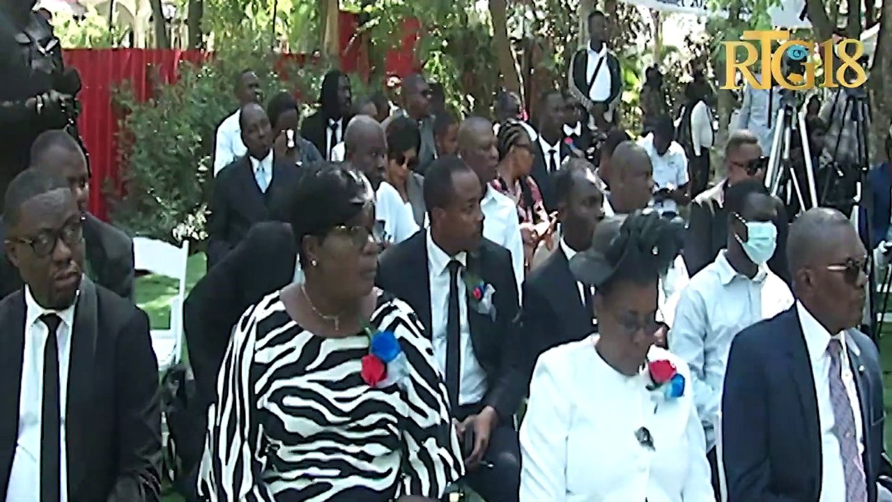 Seremoni komemorasyon nan Kap Ayisyen premye ane asasina ansyen prezidan Jovenel Moïse.