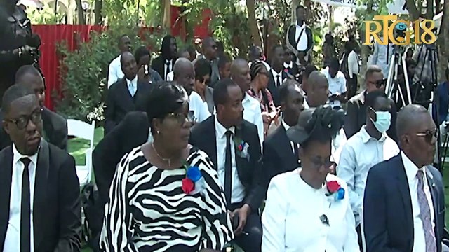 Seremoni komemorasyon nan Kap Ayisyen premye ane asasina ansyen prezidan Jovenel Moïse.