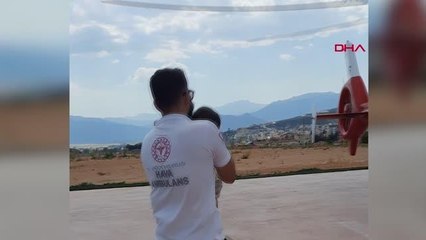 Son dakika haberleri... AKREP SOKAN BEBEĞİN İMDADINA AMBULANS HELİKOPTER YETİŞTİ