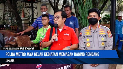 Polda Metro Jaya Serahkan Rarusan Hewan Kurban Kepada Awak Media