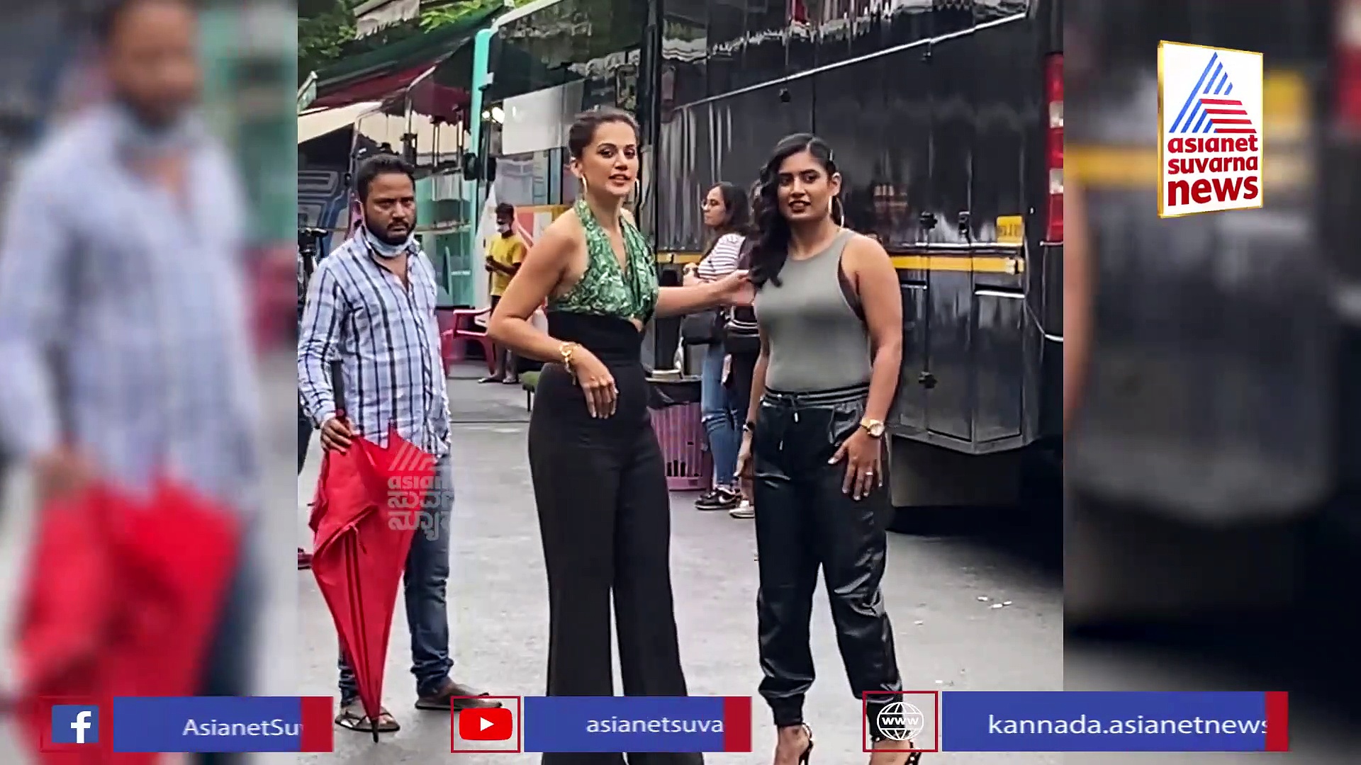  ಕ್ರಿಕೆಟರ್ ಮಿಥಾಲಿ ರಾಜ್ ಜೊತೆ ತಾಪ್ಸಿ ಪನ್ನು ಪೋಸ್  