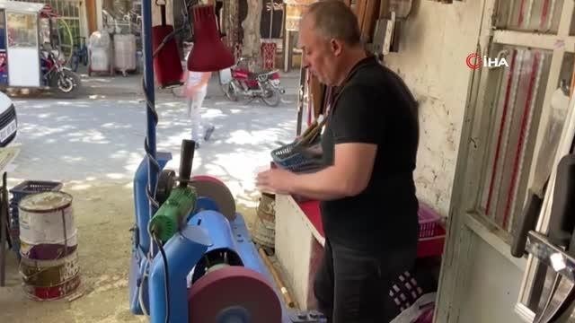 Kurban Bayramı öncesi bıçakçılarda yoğun mesai