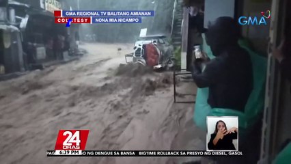 Ilang kalsada at mga bahay sa Ifugao, binaha at napuno ng putik | 24 Oras