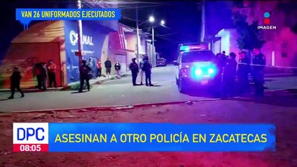 Download Video: Asesinan a policía en Zacatecas; suman 26 oficiales asesinados en el estado